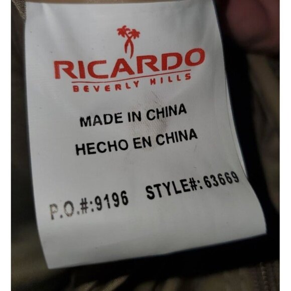 Vintage Ricardo Beverly Hills Palm Tree Tapestry Shoulder Overnight Bag Luggage - Picture 4 of 10